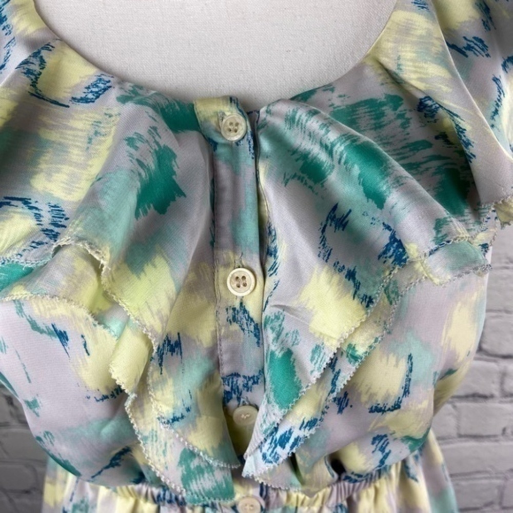 I Heart Ronson Dress Ruffle Halter Print Mini Dress - Picture 5 of 15
